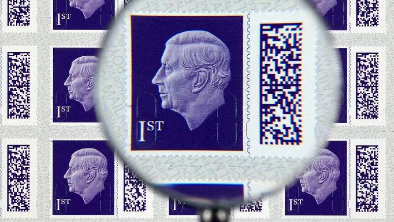 King Charles III will be the seventh monarch to be featured on a stamp (Image: ROYAL MAIL GROUP/AFP via Getty I)