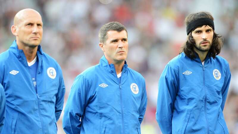 Roy Keane was a stern presence for the Rest of the World at Soccer Aid 2012 (Image: Shirlaine Forrest/WireImage)