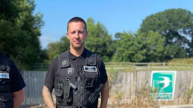 Stuart Forster, 36, is a professional dog trainer who trains animals for security and police work (Image: Stuart Forster/ Cavendish Press (Manchester) Ltd)