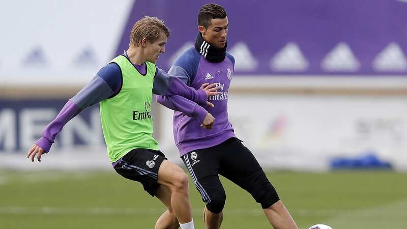Martin Odegaard and Cristiano Ronaldo were teammates before the former was sent out on loan from Real Madrid (Image: Real Madrid via Getty Images)