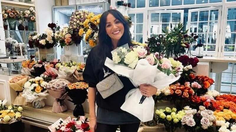 Martine McCutcheon stuns while out on a flower run in simple yet chic style