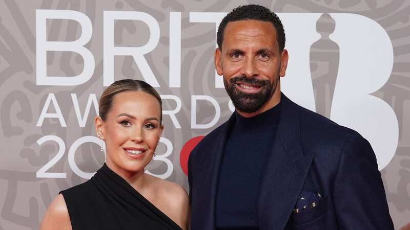 Pregnant Kate Ferdinand shows off baby bump with husband Rio on BRITs red carpet