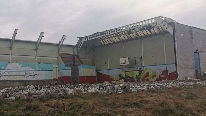 The former Castlebrae Community High School in Craigmillar, Edinburgh closed last year and is now being demolished (Image: Edinburgh Live)