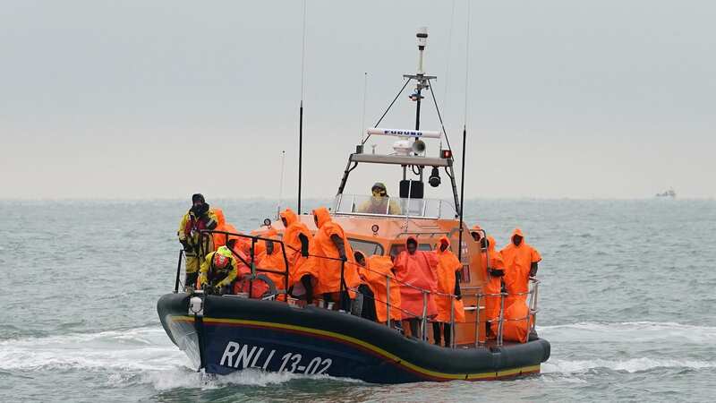 A group of people thought to migrants being brought in to Dungeness, Kent (file image) (Image: PA)