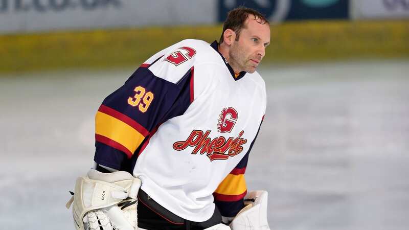 Petr Cech in action for former ice hockey side Guildford Phoenix (Image: PA)