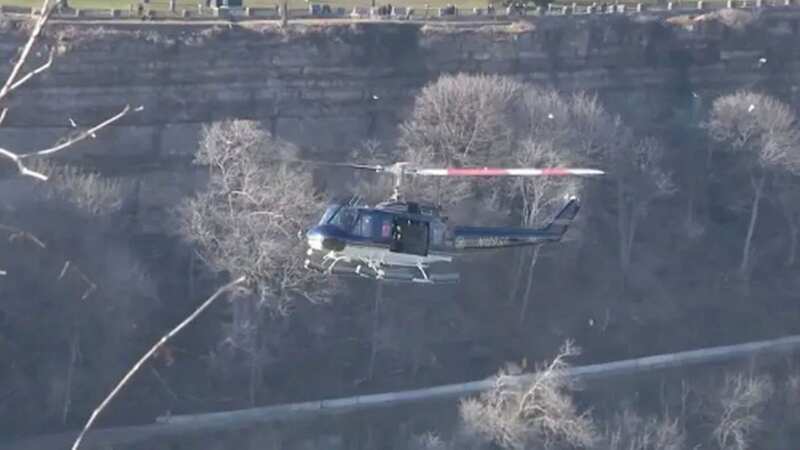 A mum and son fell 90ft into Niagara Gorge on Tuesday (Image: WGRZ)