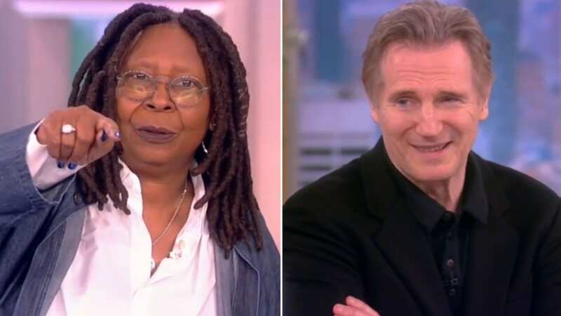 The View chaos as Whoopie Goldberg clashes with crew in front of Liam Neeson