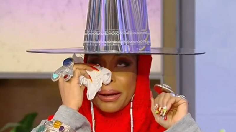 Erykah Badu bursts into tears as TV star plays video of her late grandmother