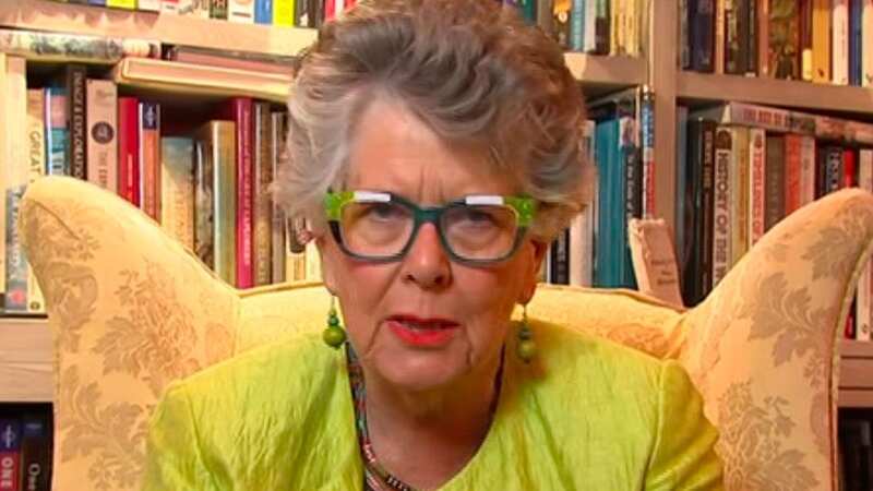 Prue Leith tears up over brother