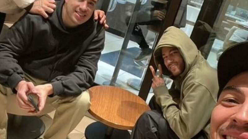 Neymar was photographed at a Paris McDonald