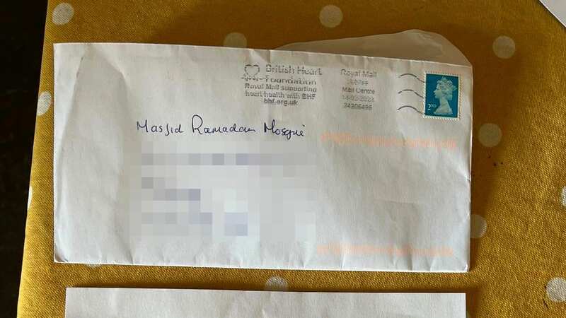 The hate-filled letter sent to the mosque (Image: Facebook)