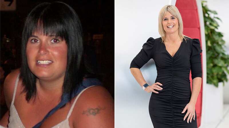 Mum-of-three Rachel Falcus before she lost nearly five stone and ran a marathon (Image: Slimming World)