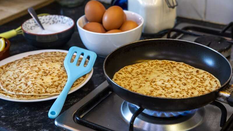 The average household will make five pancakes next Tuesday - but one of these will be a failure (Image: SWNS)