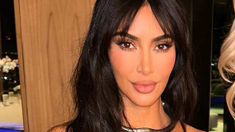 Kim now has a fringe (Image: kimkardashian/instagram)