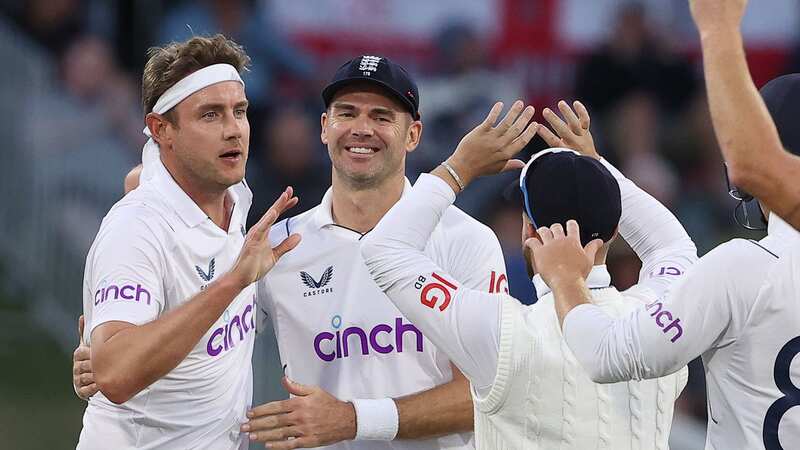 Stuart Broad produced another golden spell of bowling to leave England on the verge of victory against New Zealand (Image: MARTY MELVILLE/AFP via Getty Images)