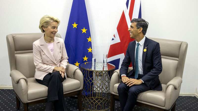 Rishi Sunak met with Ursula von der Leyen on the fringes of the security conference (Image: Getty Images)