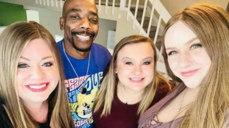Nick Davis with wives April, Danielle and Jennifer (Image: Instagram/The Davis Family)