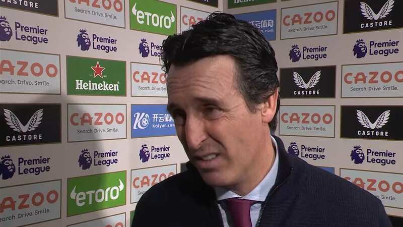 Unai Emery was left raging after Arsenal secured an injury-time win over Aston Villa (Image: BBC Sport)