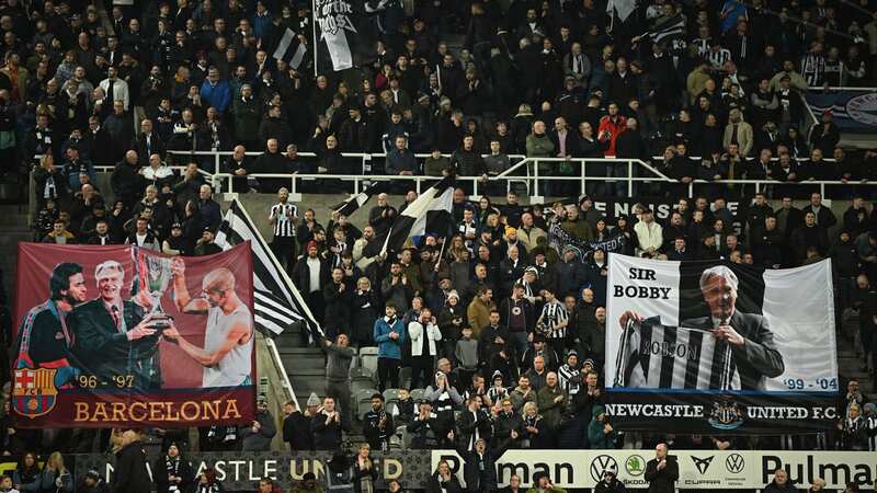 There were tributes to Sir Bobby Robson before kick off (Image: OLI SCARFF/AFP via Getty Images)