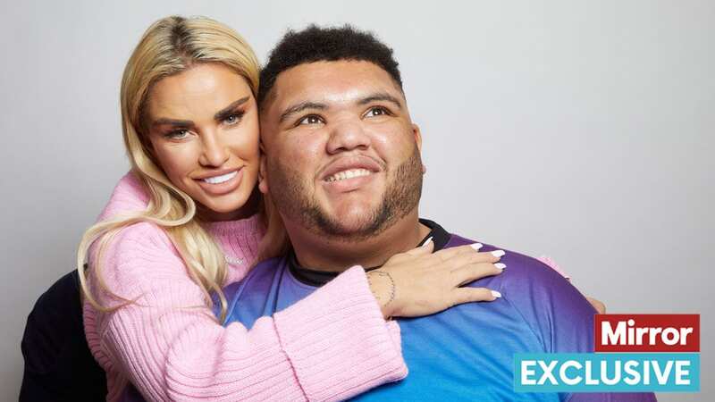 Katie Price with her eldest son Harvey who has a condition called Prader-Willi Syndrome (Image: BBC/Minnow Films/Richard Ansett)