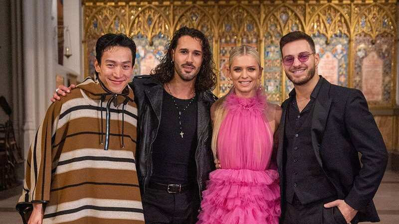 Strictly stars reunite at Fashion Week event as they pose for photos together