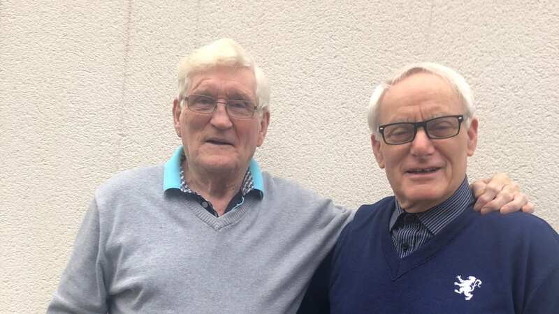 Allen Swinbank (left) and long lost brother John Robson (right) were stunned to find out about each other (Image: Glen Minikin)