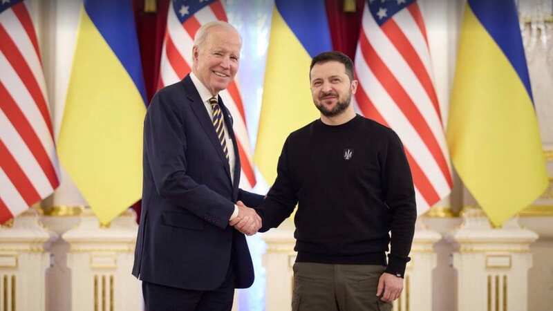 Joe Biden lands in Ukraine ahead of anniversary of Russian invasion