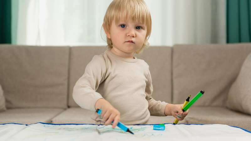 Felt tip pens can cause havoc when kids get a bit too creative (stock photo) (Image: Getty Images/iStockphoto)