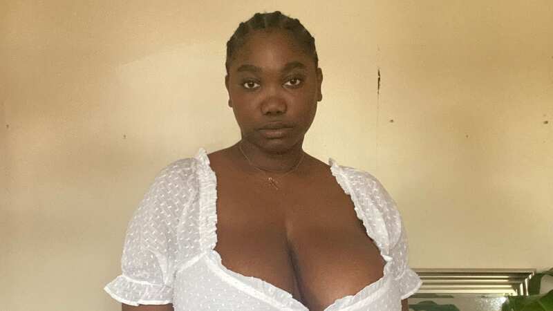 Kaeleen was scared to go out in public before getting a breast reduction (Image: Jam Press/@kaeemae)