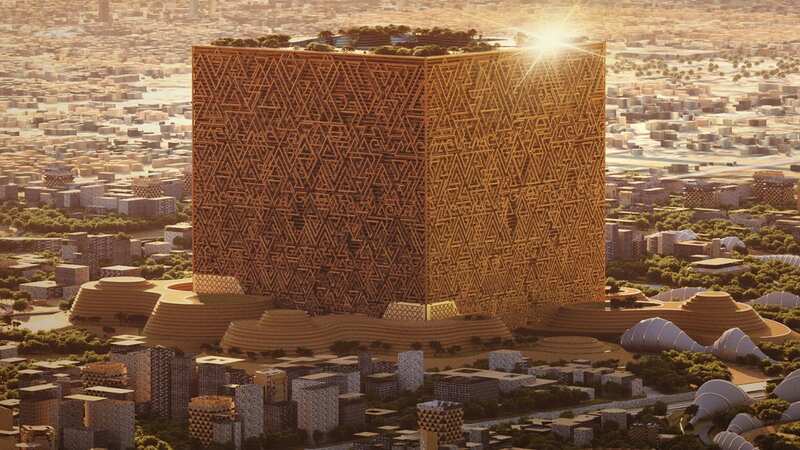 Huge 1,300ft Saudi Arabia golden cube to be one of largest structures in world
