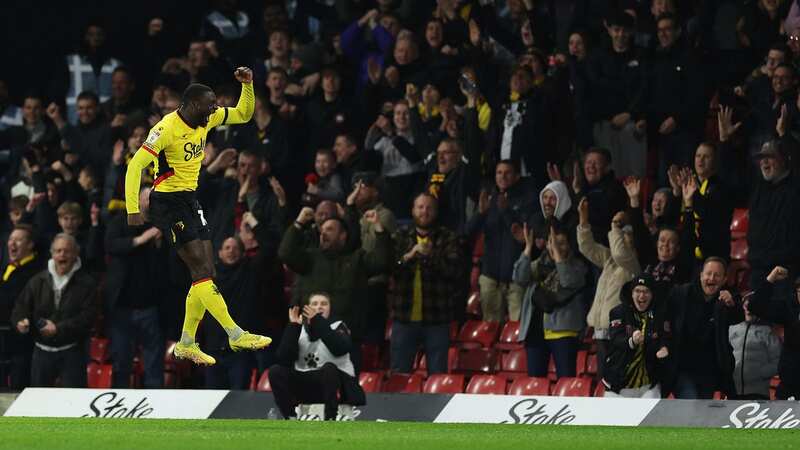 Ken Sema scored a 78th-minute winner for Watford (Image: Richard Heathcote/Getty Images)