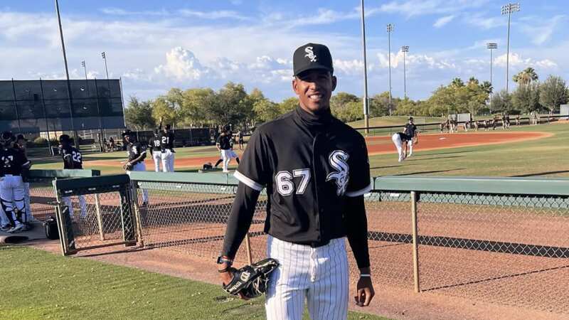 Anderson Comas signed with the Chicago White Sox in 2016 as an outfielder before switching to pitcher ahead of 2022 (Image: Instagram/andersoncomas10)