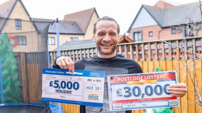 Dad-of-two Adam Scaife took home £35,000 (Image: Postcode Lottery / Mark Flynn)