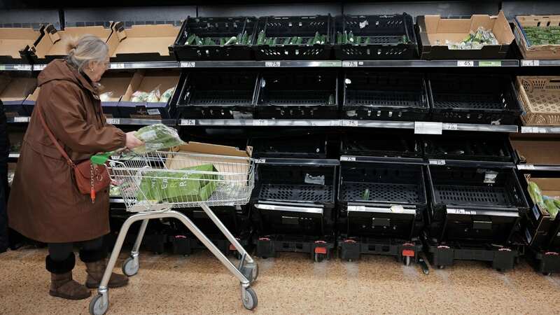 Empty shelves have started appearing in supermarkets up and down the country - have YOU noticed any shortages? (Image: PA)