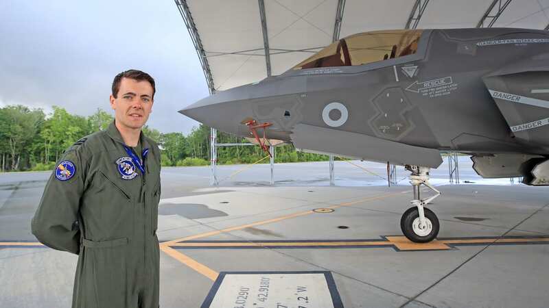 "Hux" the pilot who ejected from the F-35 jet (Image: PA)