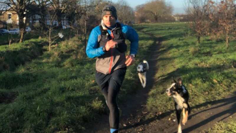 Aaron Robinson has run a full marathon distance for 63 days in a row (Image: Aaron Robinson / SWNS)