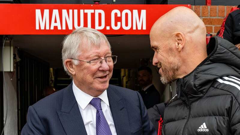 Sir Alex Ferguson appears to be forming a close relationship with Erik ten Hag (Image: Getty Images)