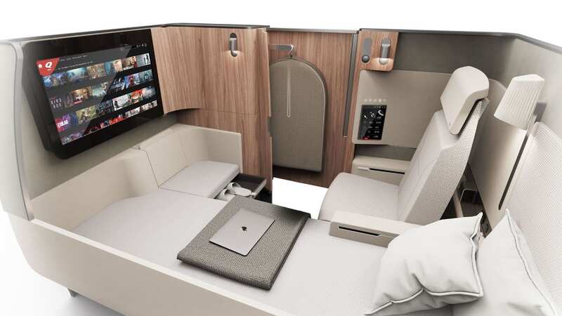 The new first class suites will be running in 2025 (Image: Qantas)