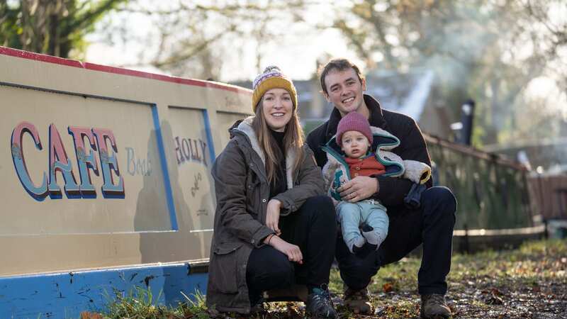 Joanna and Victor Gould now boat across the UK with their son William (Image: Tom Maddick SWNS)