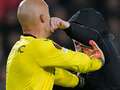 Sevilla keeper fights pitch invader and pins him to the ground for the police eiqtiddhiedinv