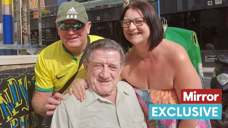 Derek Flynn has been stopped for selfies throughout his trip to Benidorm (Image: Facebook)