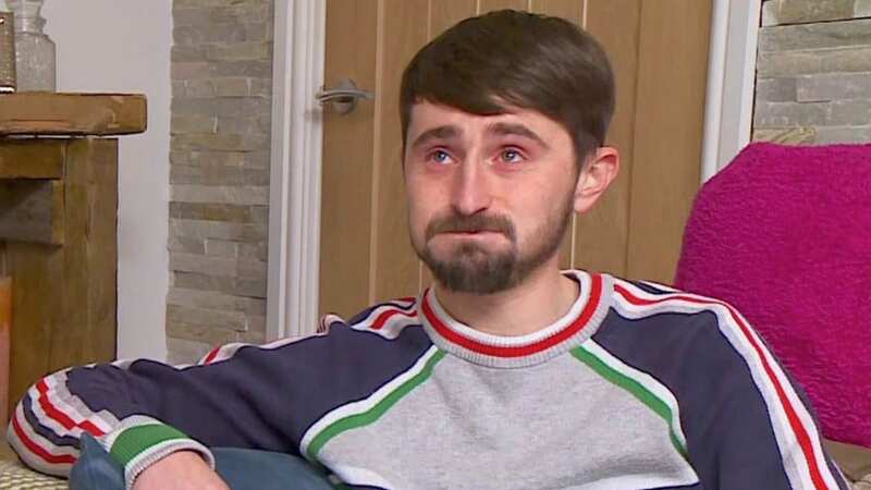Gogglebox star Pete Sandiford breaks down in tears as the hit show returns (Image: Channel 4)