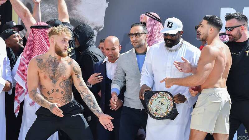 Jake Paul explains "bean dip" which saw Tommy Fury shove rival during face-off