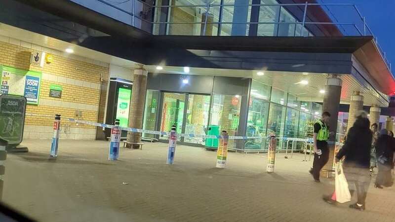 Shoppers were left "trembling in fear" after a knife fight erupted at Asda in Chadderton