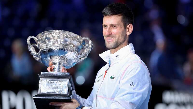 Novak Djokovic celebrates winning the Australian Open last month, his 22nd Grand Slam singles title (Image: Getty Images)