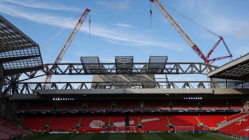 As seen here last September, Anfield is currently being redeveloped (Image: Getty Images)