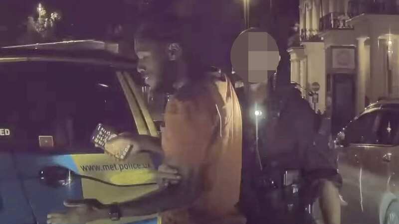 Dashcam footage shows policeman 