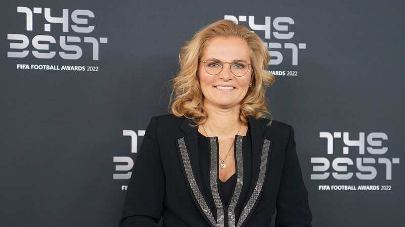 England coach Sarina Wiegman at FIFA