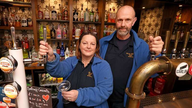 Publicans Emma and Carl Shepherd have concerns for the future (Image: Julian Hamilton/Daily Mirror)