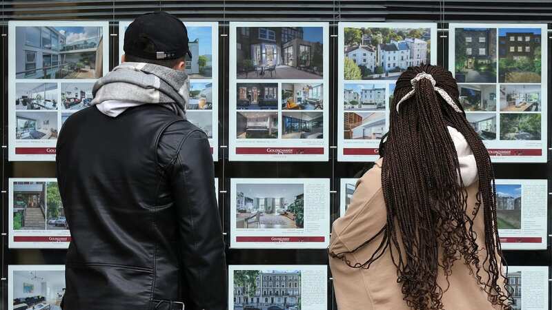 The price of an average property in the UK is now £257,406, down from £258,297 in January (Image: AFP via Getty Images)